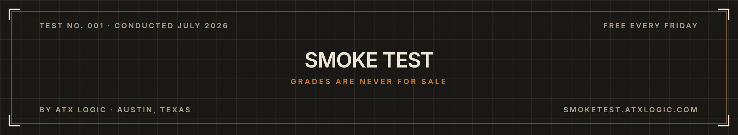 Smoke Test email footer plate