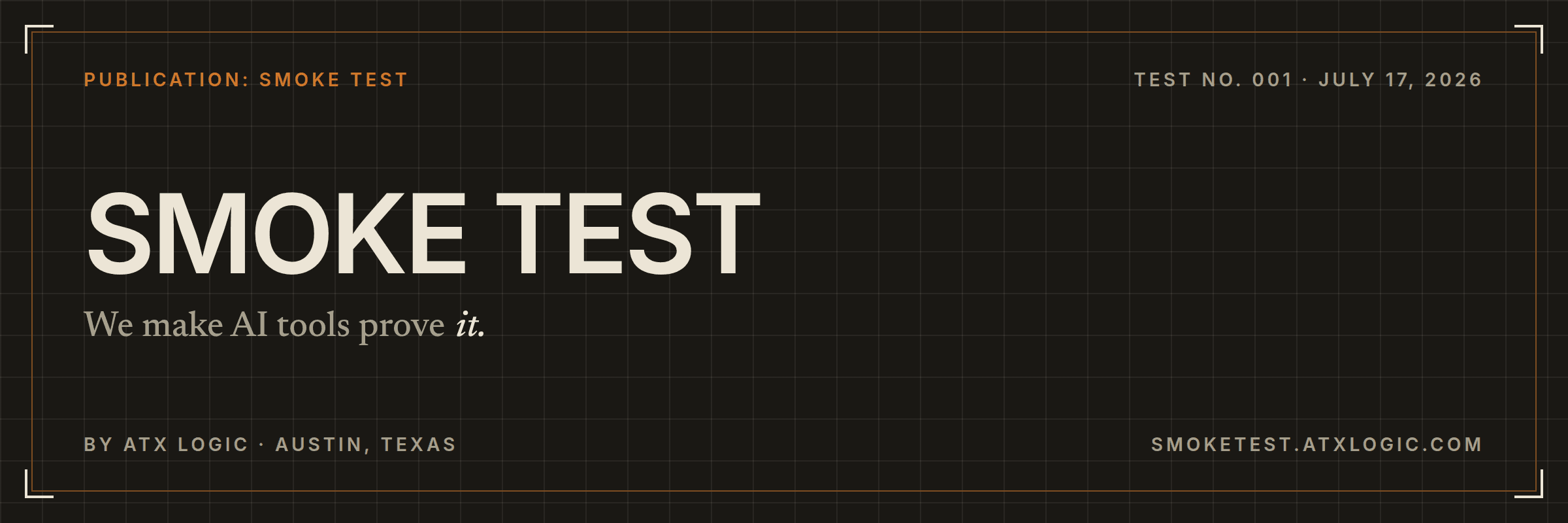 Smoke Test email header plate